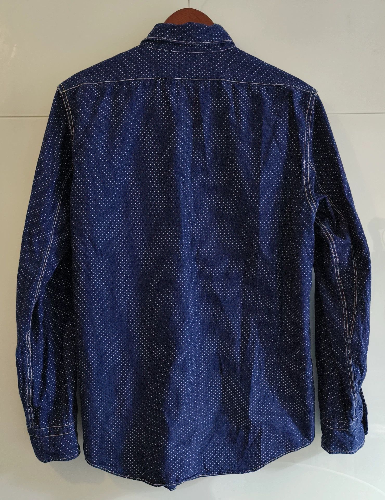 Freewheelers Freewheelers Spot-dyed polka-dot thin cotton tooling shirt long sleeve shirt Size US M / EU 48-50 / 2 - 2 Thumbnail