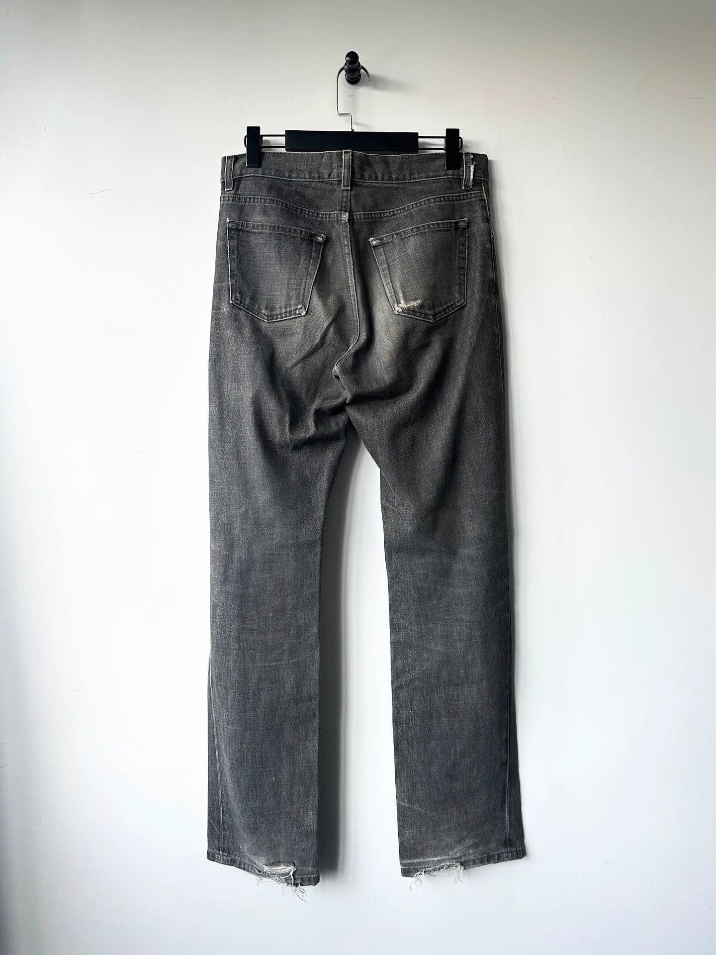 Helmut Lang helmut lang classic cut grey denim Size US 31 - 3 Thumbnail