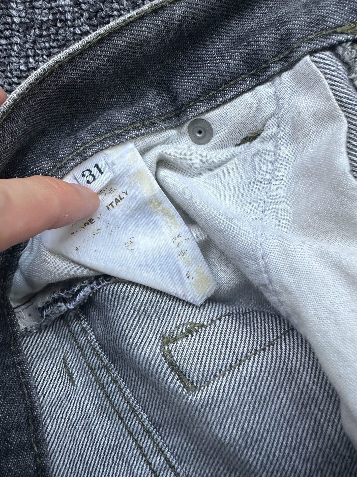 Helmut Lang helmut lang classic cut grey denim Size US 31 - 7 Thumbnail