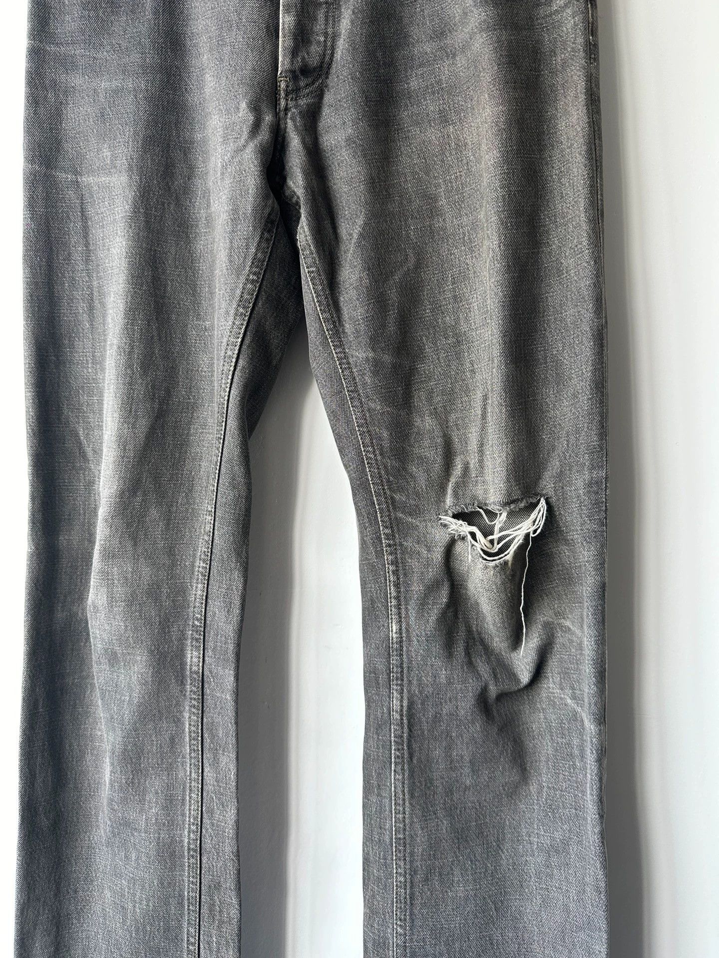Helmut Lang helmut lang classic cut grey denim Size US 31 - 2 Thumbnail