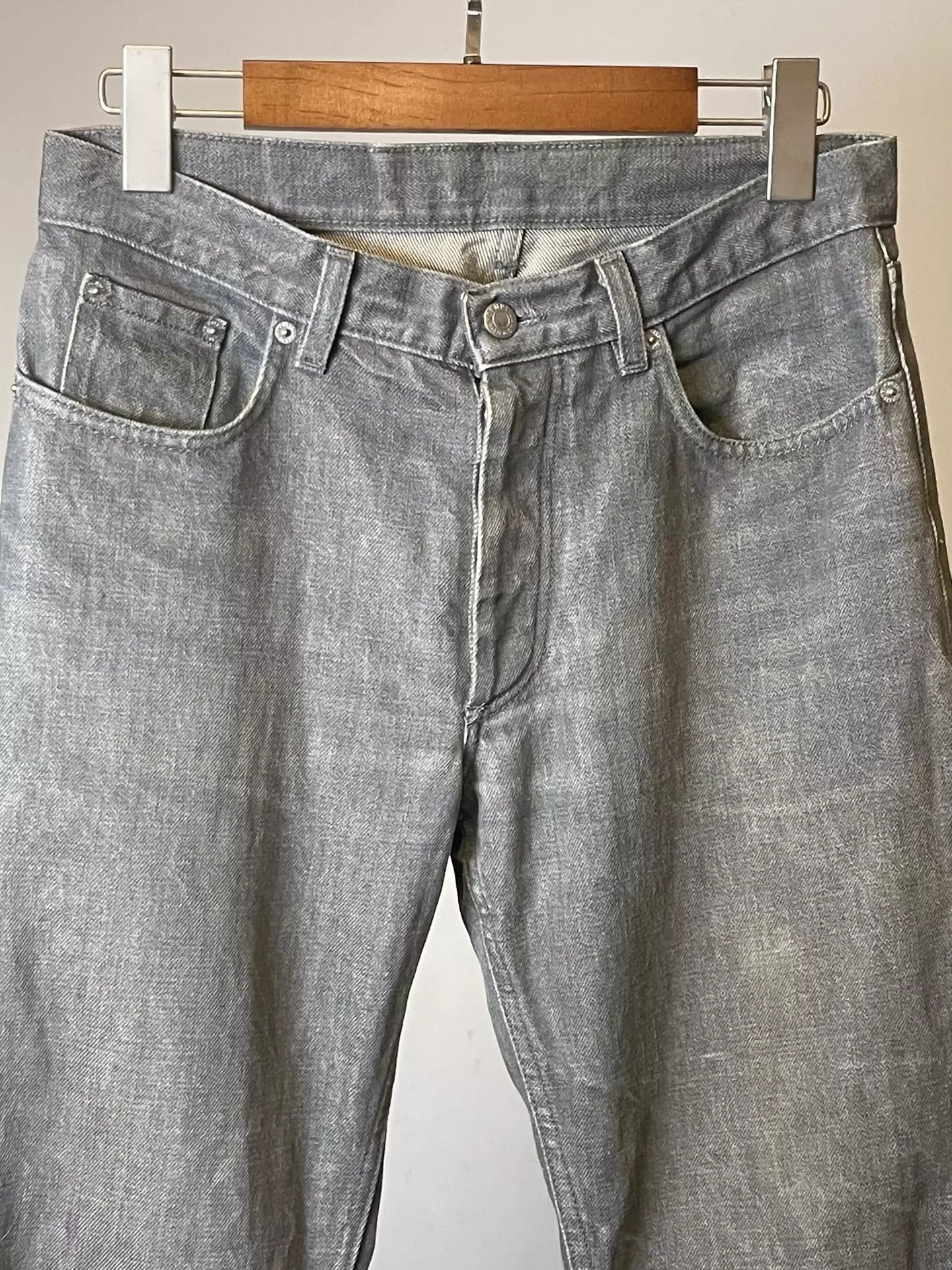 Helmut Lang Helmut lang Washed grey cattle Size US 29 - 2 Thumbnail