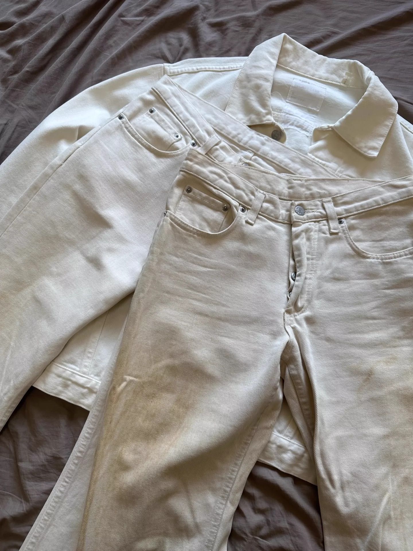Helmut Lang Helmut Lang Vintage Burned Denim Italian cut 1998A/W Size US 27 - 8 Thumbnail