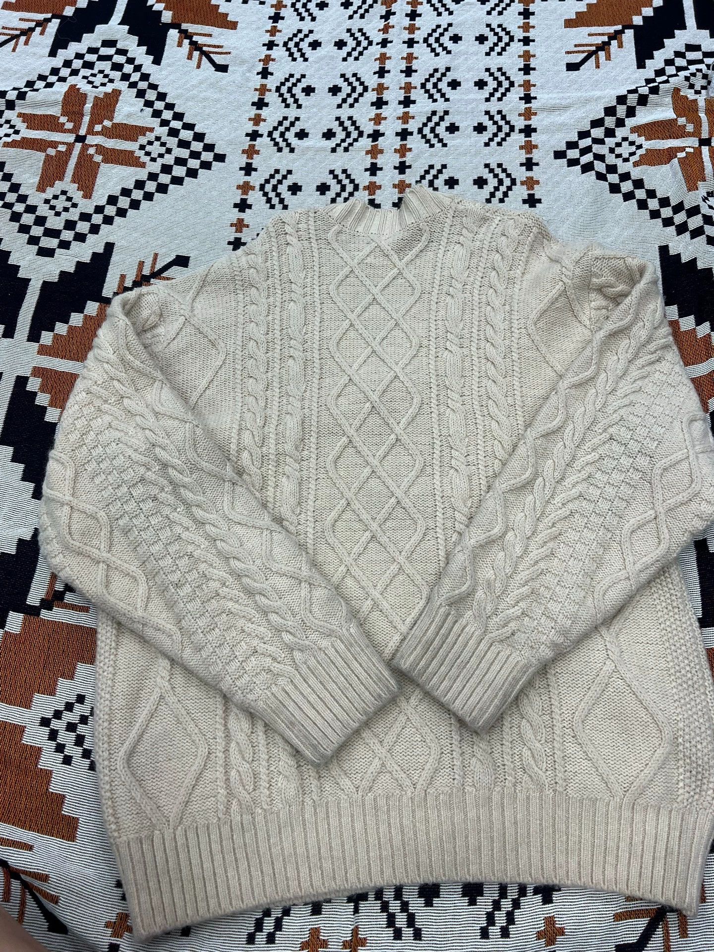 Kapital kapital Smiling face knitted patch wool cardigan sweater Size US S / EU 44-46 / 1 - 5 Thumbnail