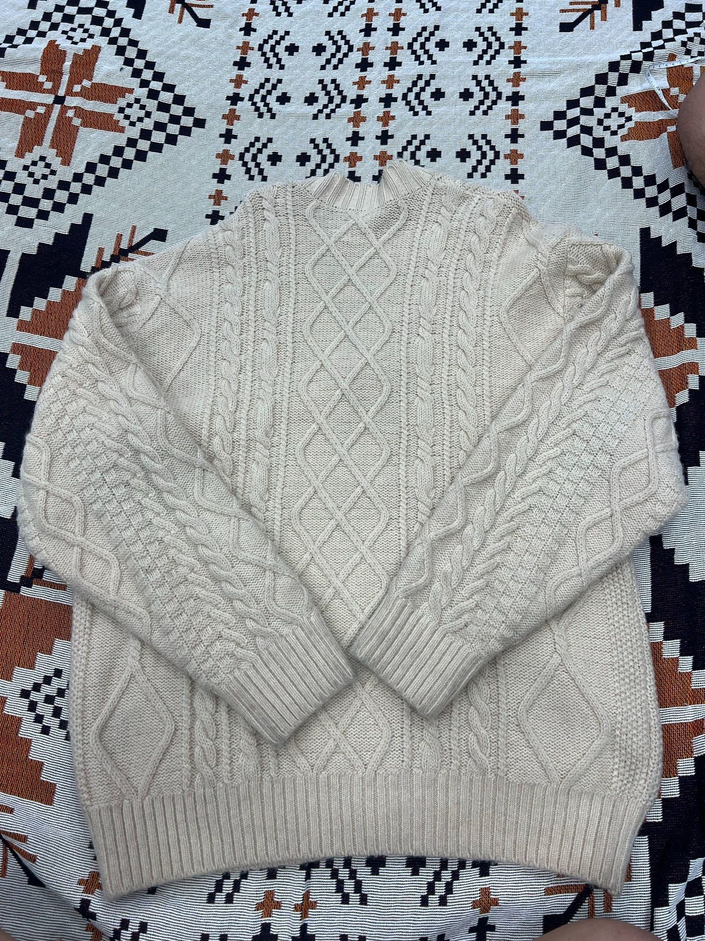 Kapital kapital Smiling face knitted patch wool cardigan sweater Size US S / EU 44-46 / 1 - 6 Thumbnail