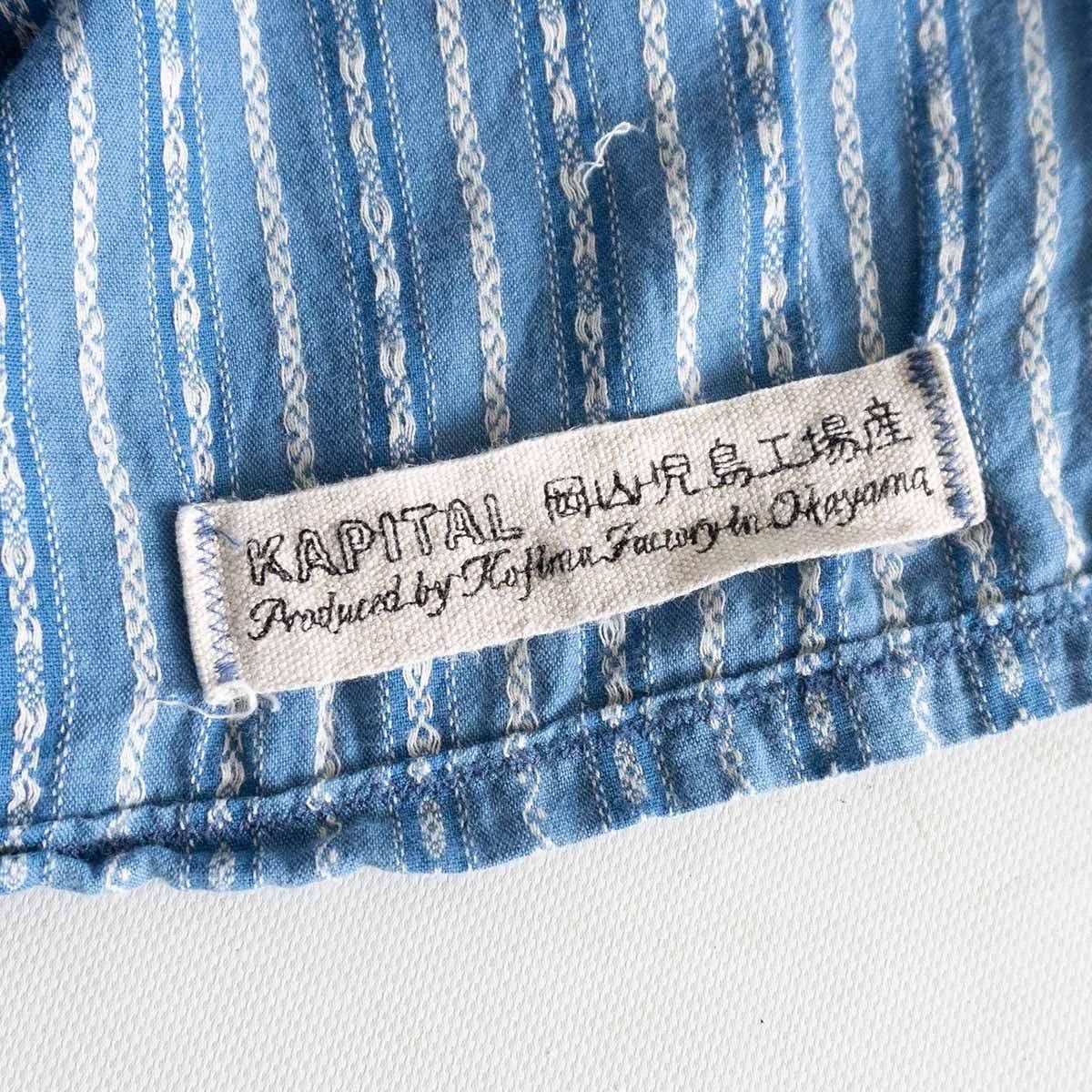 Kapital kapital Patch three-dimensional embroidered striped texture shirt Size US M / EU 48-50 / 2 - 4 Thumbnail