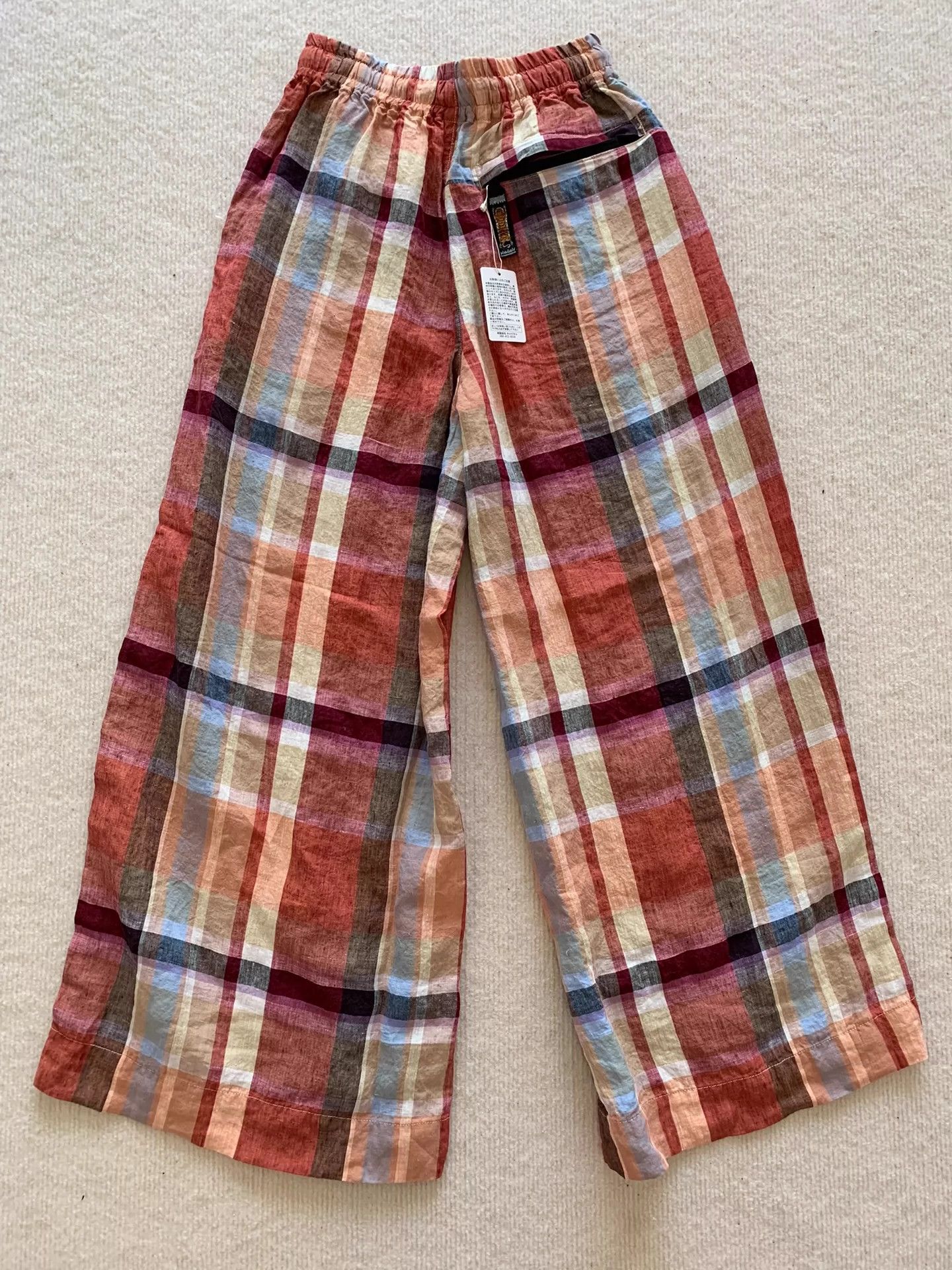 Kapital kapital Cotton color plaid straight trousers Size US 38 / EU 54 - 3 Thumbnail