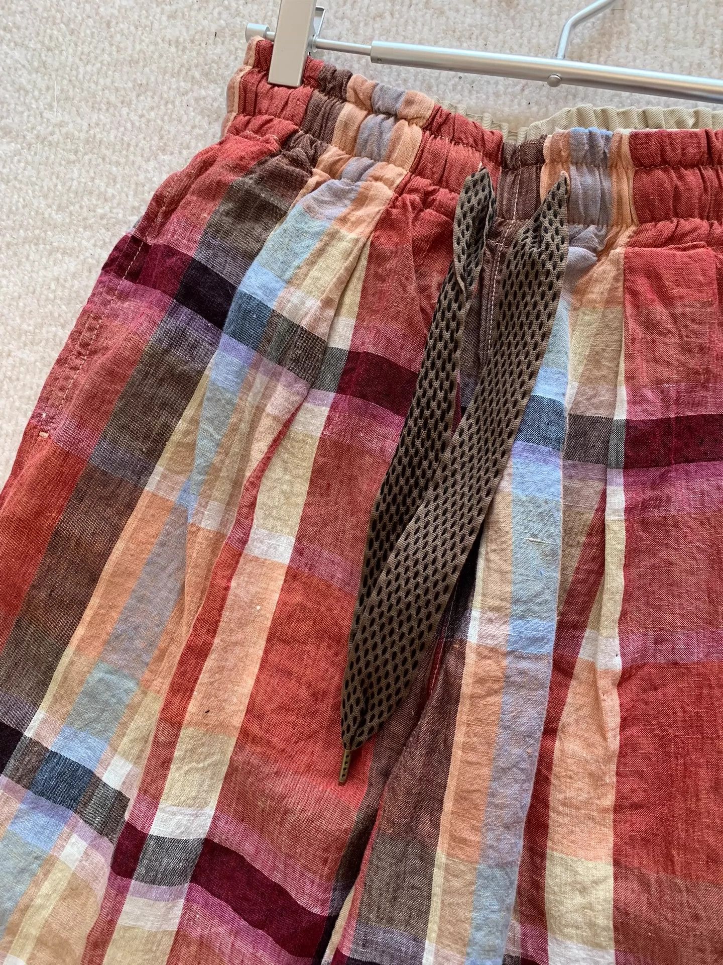 Kapital kapital Cotton color plaid straight trousers Size US 38 / EU 54 - 2 Thumbnail
