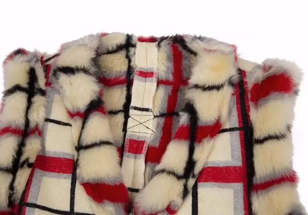 Jean Paul Gaultier Jean Paul Gaultier Cream check fur vest Size US M / EU 48-50 / 2 - 3 Thumbnail