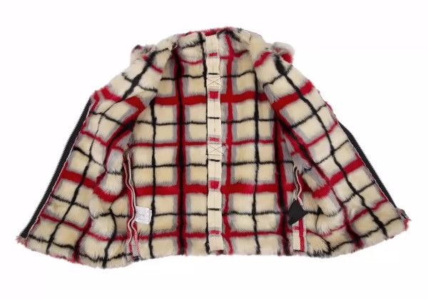 Jean Paul Gaultier Jean Paul Gaultier Cream check fur vest Size US M / EU 48-50 / 2 - 5 Thumbnail