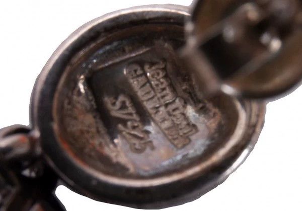 Jean Paul Gaultier Jean Paul Gaultier 925 Silver logo Earrings Size ONE SIZE - 5 Thumbnail