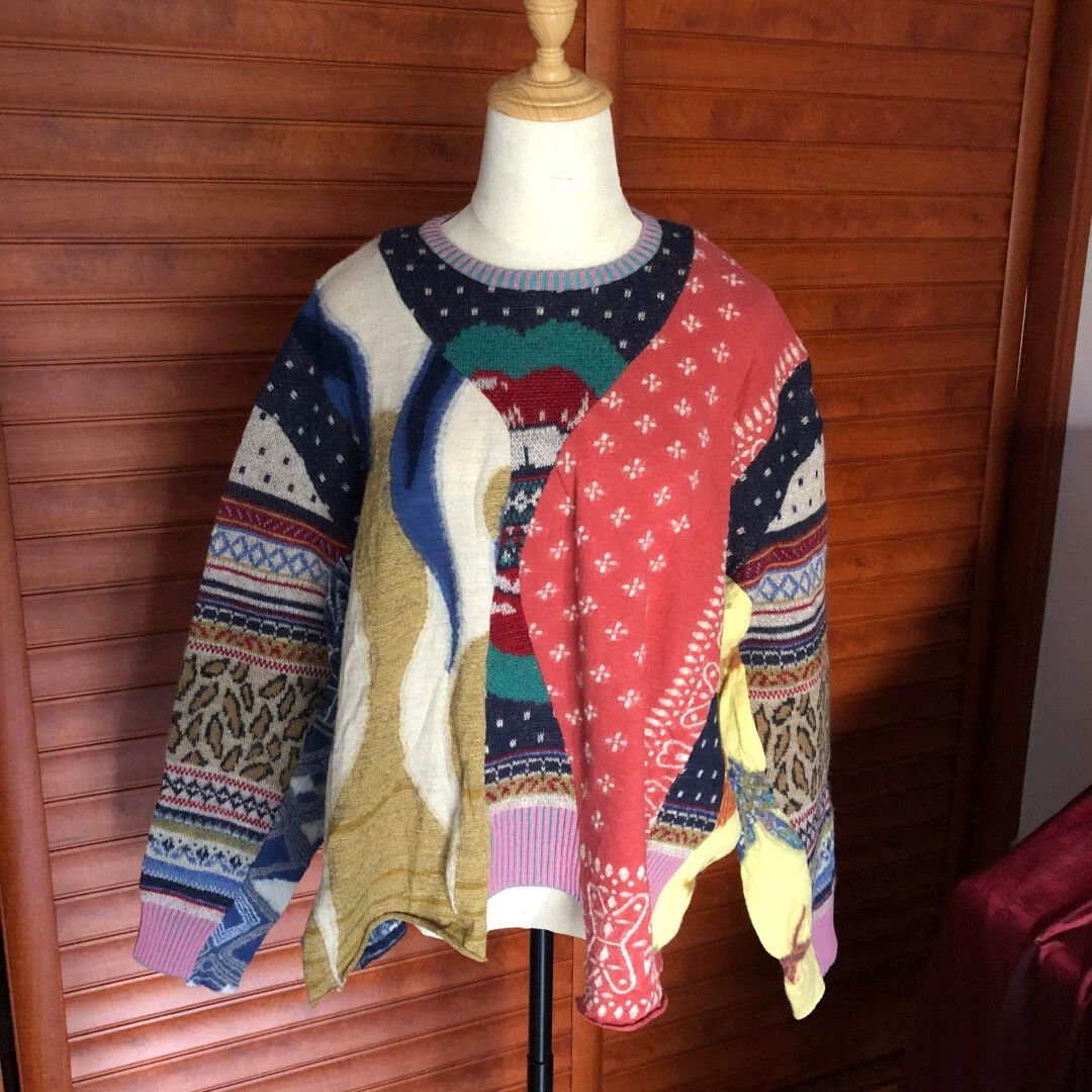 Kapital kapital Make old vintage patchwork sweaters with holes. Size US M / EU 48-50 / 2 - 4 Thumbnail