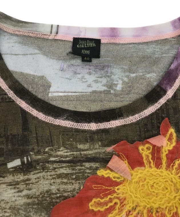 Jean Paul Gaultier Jean Paul Gaultier Flower handle gauze clothing Size US L / EU 52-54 / 3 - 3 Thumbnail