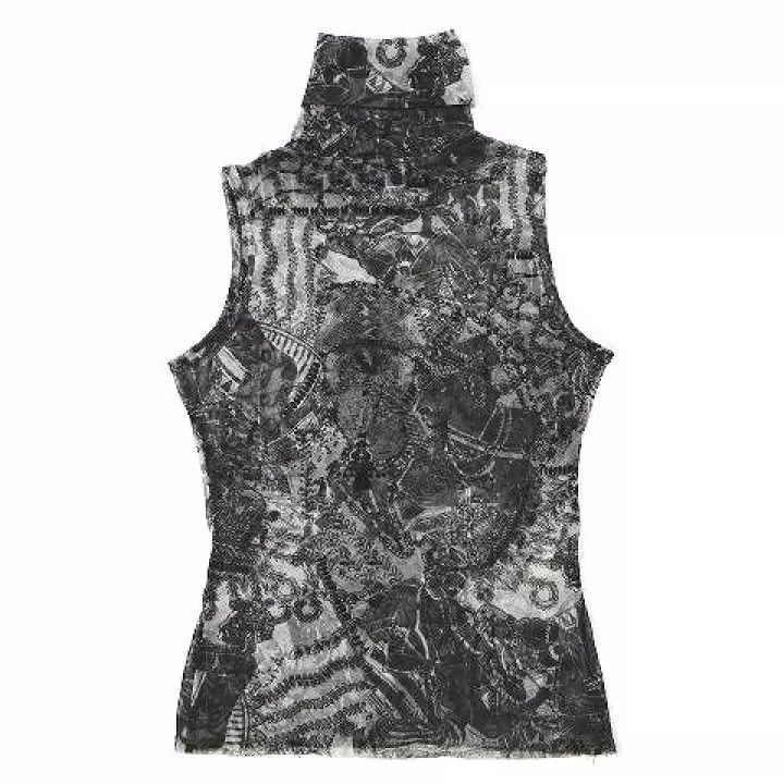 Jean Paul Gaultier Jean Paul Gaultier High-necked sleeveless gauze clothing Size US M / EU 48-50 / 2 - 3 Thumbnail