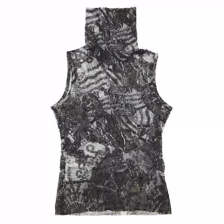Jean Paul Gaultier Jean Paul Gaultier High-necked sleeveless gauze clothing Size US M / EU 48-50 / 2 - 2 Thumbnail