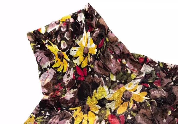 Jean Paul Gaultier Jean Paul Gaultier Flower turtleneck printed gauze clothing Size US M / EU 48-50 / 2 - 3 Thumbnail