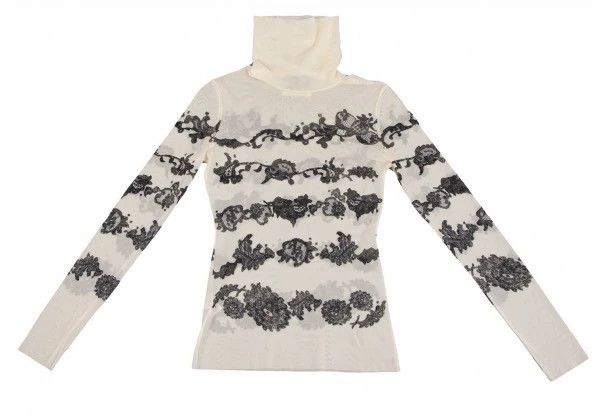 Jean Paul Gaultier Jean Paul Gaultier Lace turtleneck gauze clothing Size US M / EU 48-50 / 2 - 2 Thumbnail