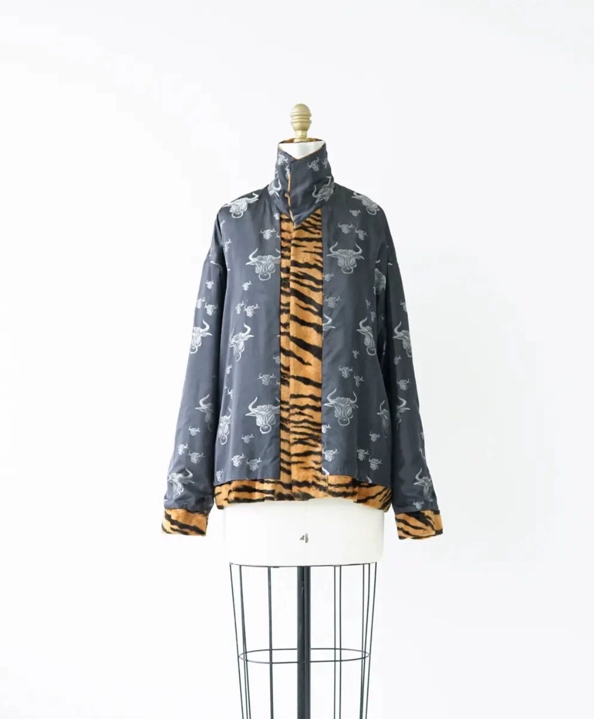 Jean Paul Gaultier Jean Paul Gaultier Tiger pattern double-sided suede coat Size US M / EU 48-50 / 2 - 7 Thumbnail