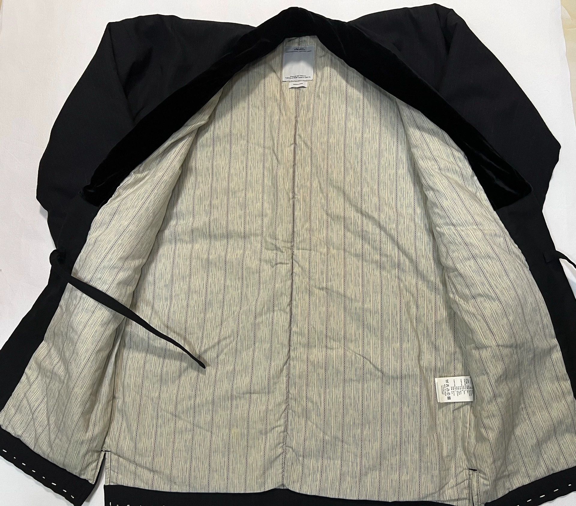Visvim VISVIM 16AW DOTERA COAT WOOL STRIPE （SILK） Size US M / EU 48-50 / 2 - 2 Thumbnail