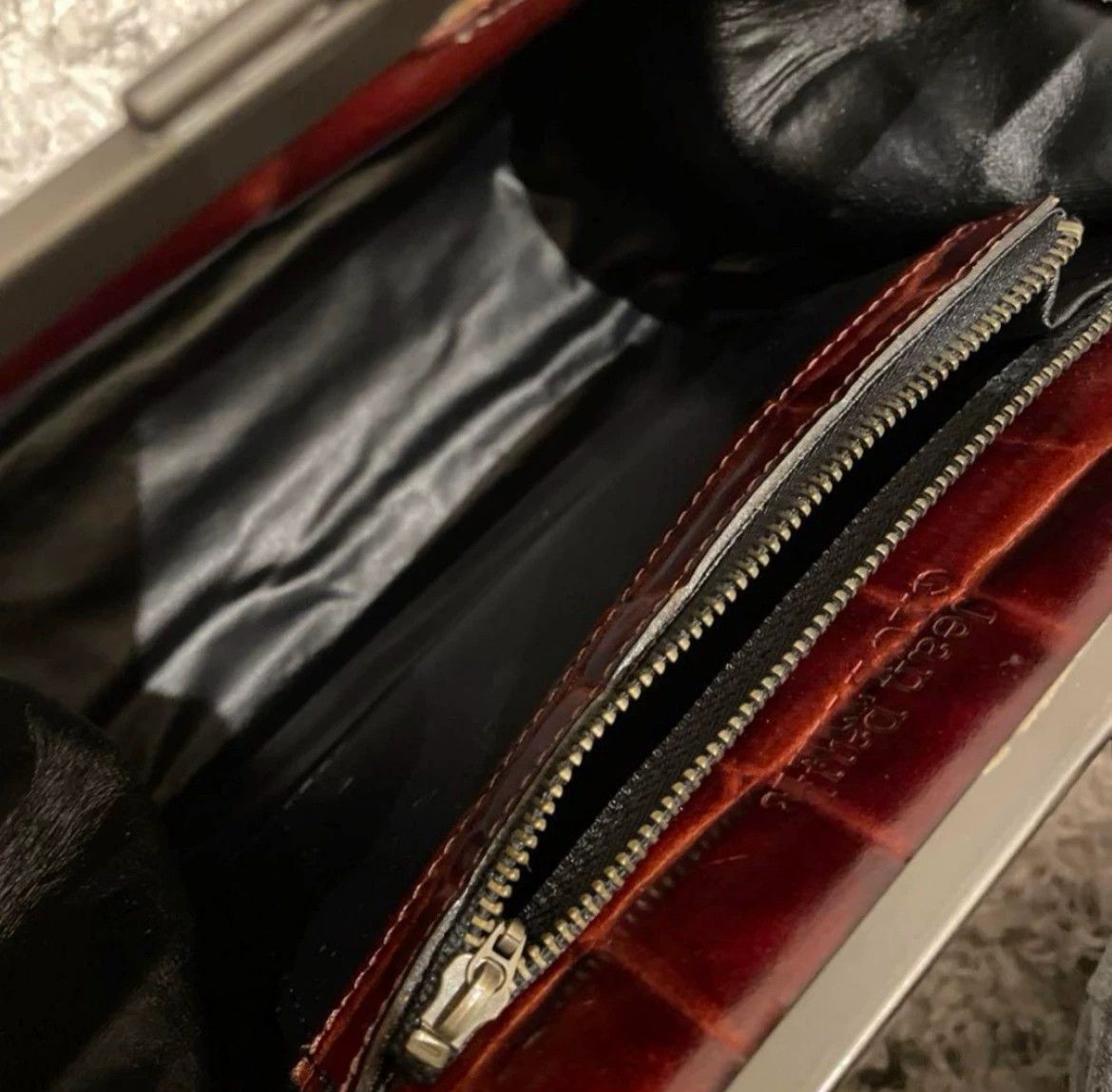 Jean Paul Gaultier Jean Paul Gaultier Crocodile pattern leather gold bag Size ONE SIZE - 4 Thumbnail