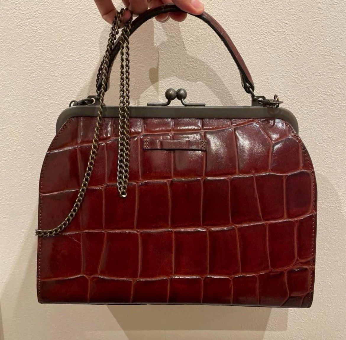 Jean Paul Gaultier Jean Paul Gaultier Crocodile pattern leather gold bag Size ONE SIZE - 2 Thumbnail