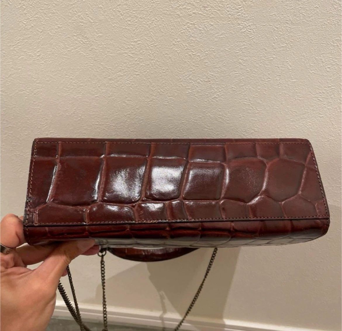 Jean Paul Gaultier Jean Paul Gaultier Crocodile pattern leather gold bag Size ONE SIZE - 3 Thumbnail