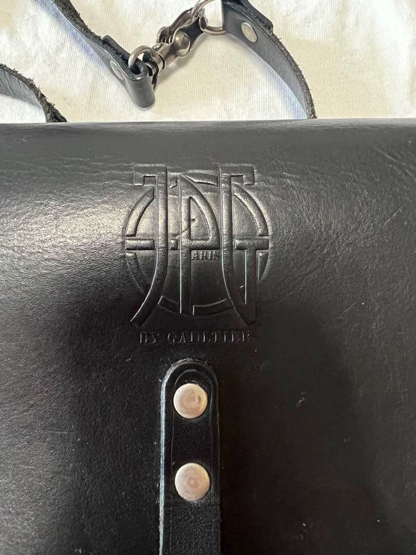Jean Paul Gaultier Jean Paul Gaultier Logo leather messenger bag Size ONE SIZE - 2 Thumbnail