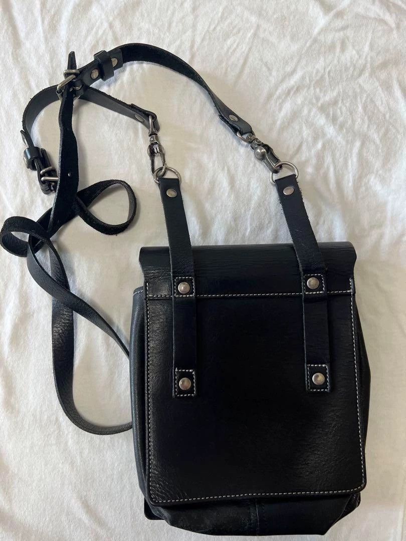 Jean Paul Gaultier Jean Paul Gaultier Logo leather messenger bag Size ONE SIZE - 5 Thumbnail