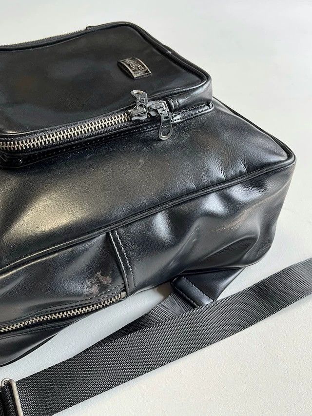 Jean Paul Gaultier Jean Paul Gaultier 1990s square leather backpack Size ONE SIZE - 7 Thumbnail