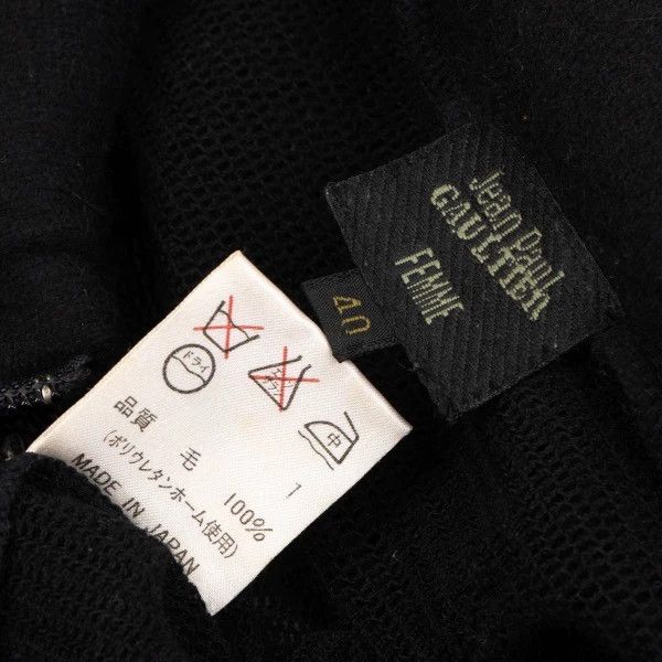 Jean Paul Gaultier Jean Paul Gaultier 1990s collar knitted zipper coat Size US M / EU 48-50 / 2 - 7 Thumbnail