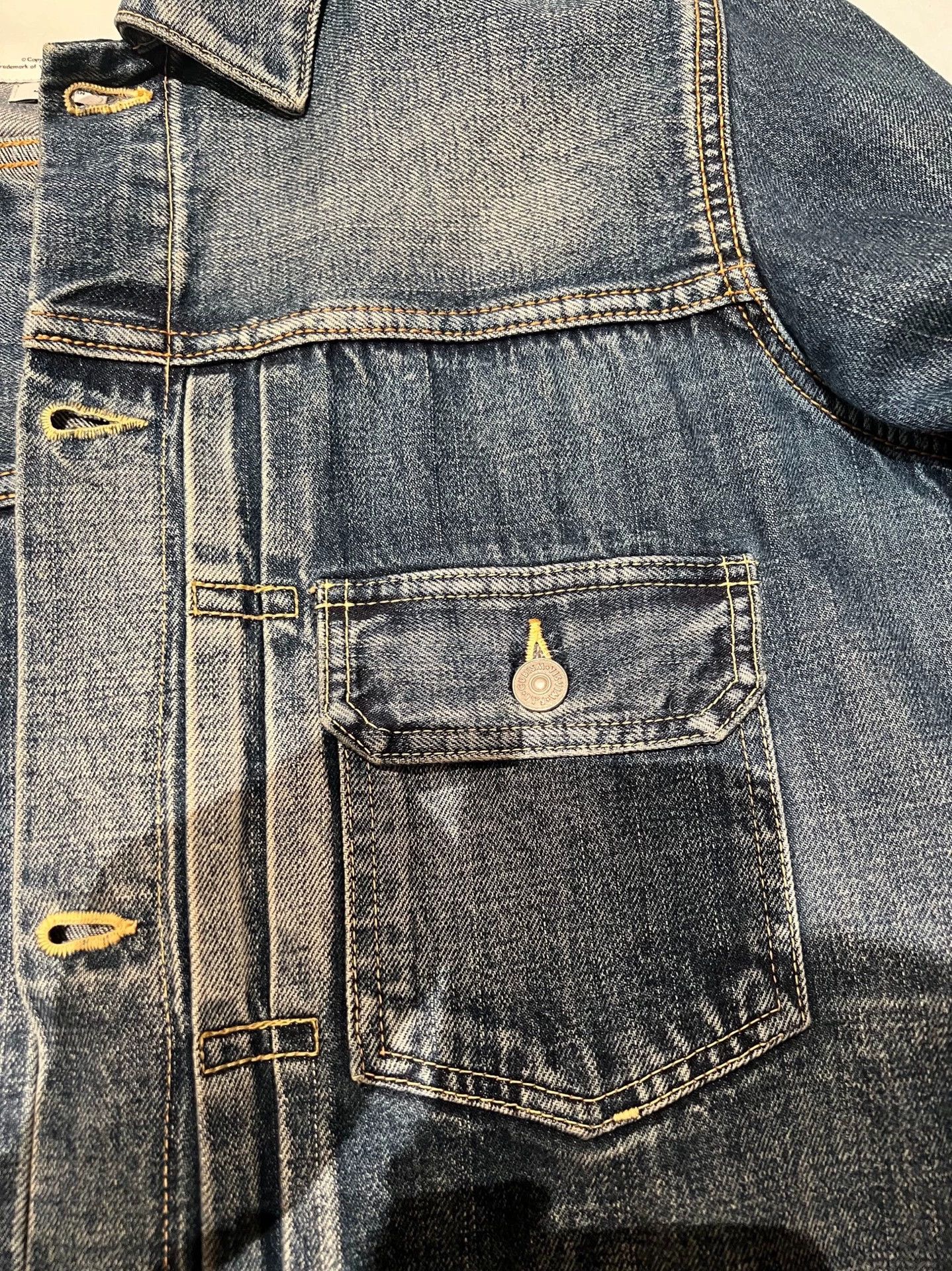 Visvim Visvim Snakeskin yellow mud wash jeans jacket Size US L / EU 52-54 / 3 - 4 Thumbnail