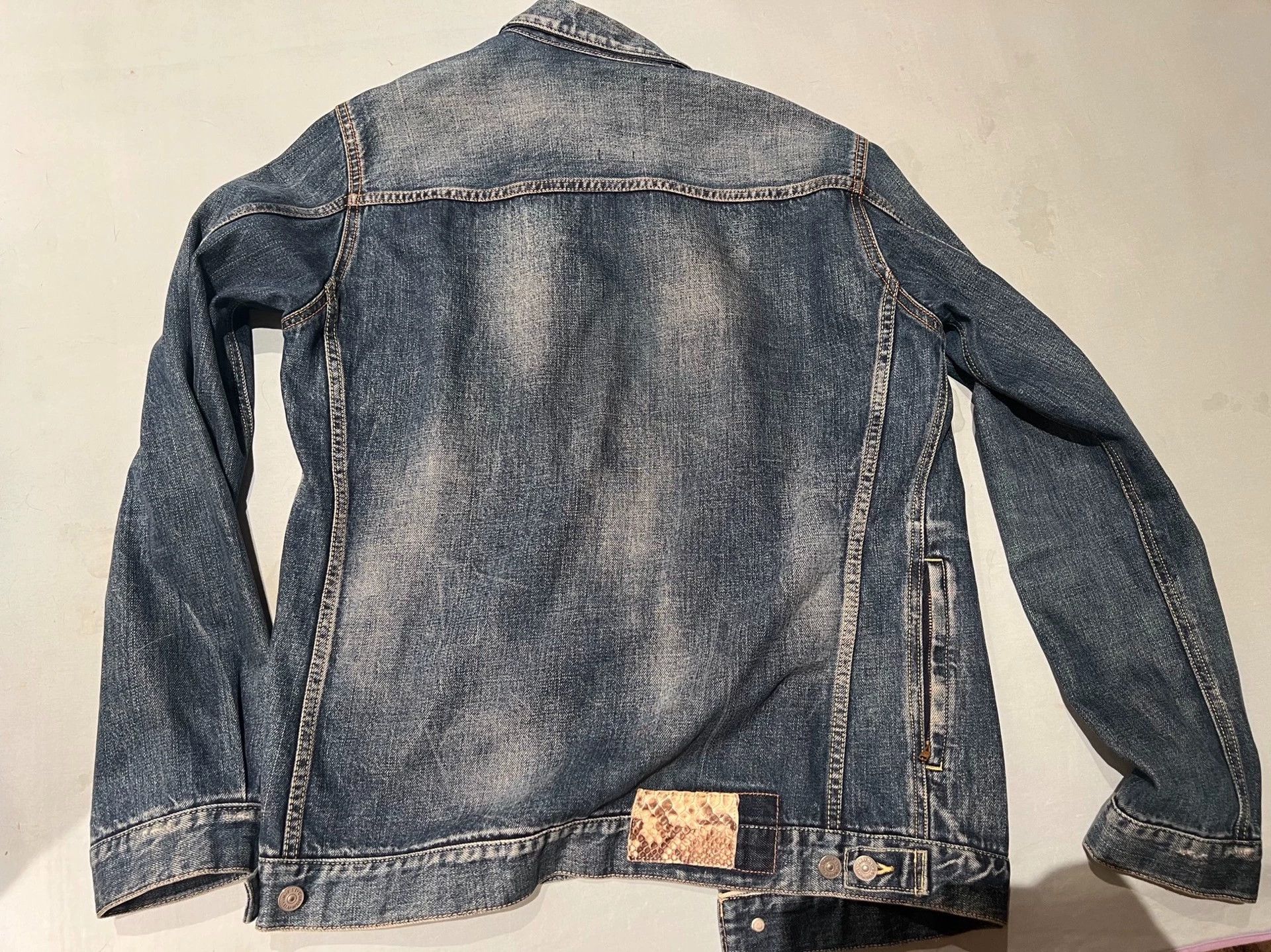 Visvim Visvim Snakeskin yellow mud wash jeans jacket Size US L / EU 52-54 / 3 - 3 Thumbnail