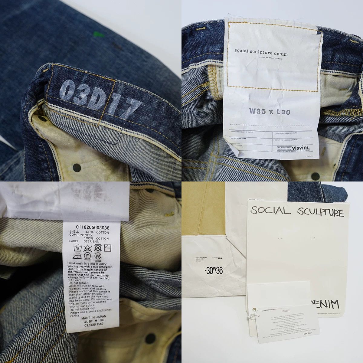 Visvim VISVIM SOCIAL SCULPTURE 03D17 Size US 36 / EU 52 - 6 Thumbnail
