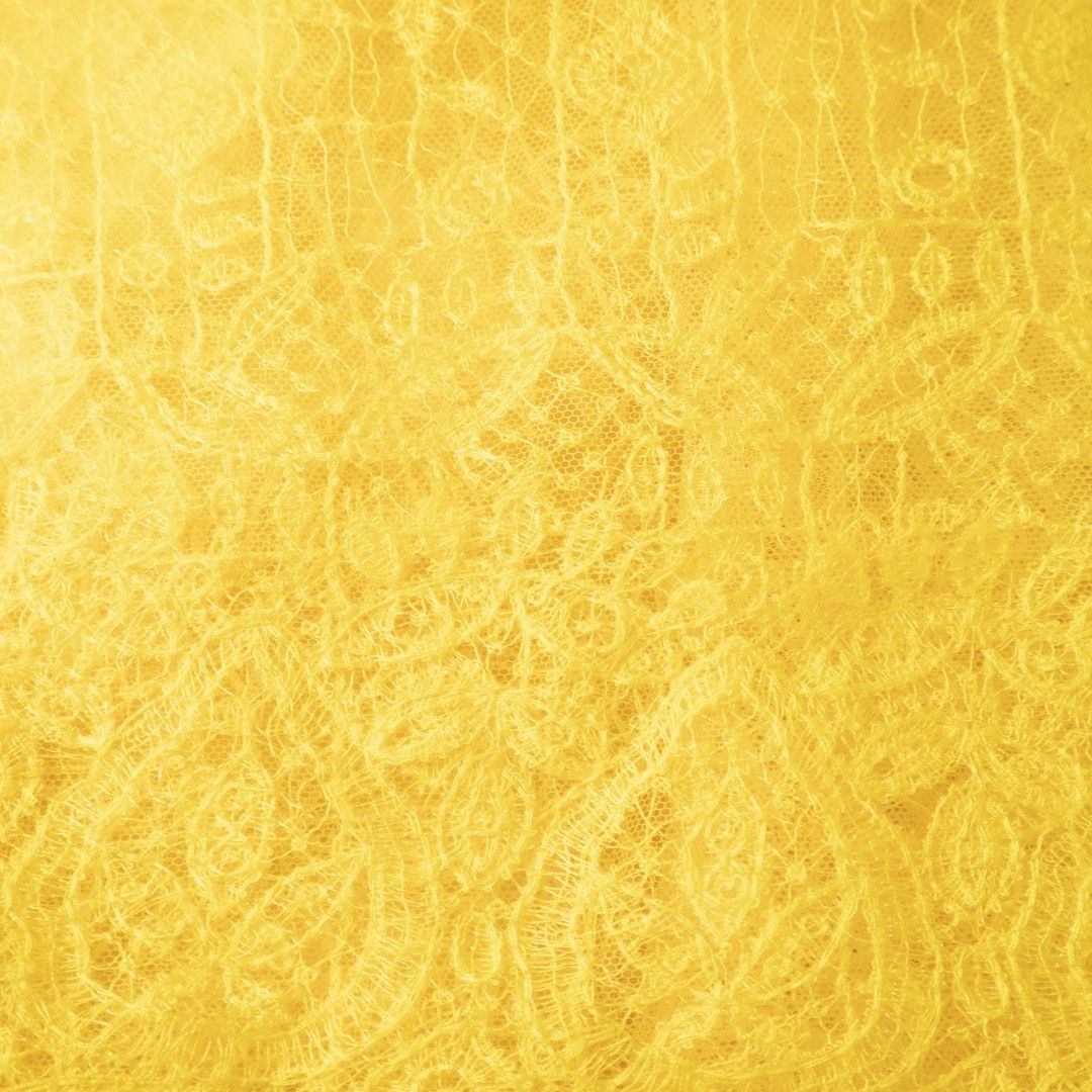 Ermanno Scervino Yellow Lace Pattern Mini Skirt Size 27" / US 4 / IT 40 - 4 Thumbnail