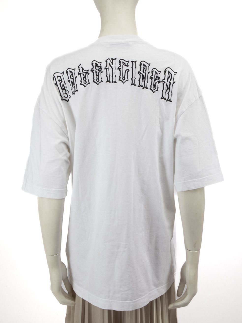 Balenciaga White Logo Embroidered Top Size S / US 4 / IT 40 - 3 Thumbnail