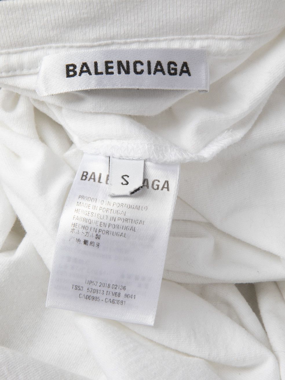 Balenciaga White Logo Embroidered Top Size S / US 4 / IT 40 - 7 Thumbnail