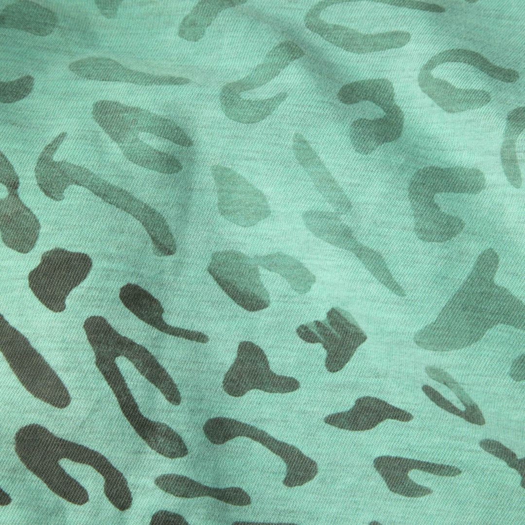 Golden Goose Green Leopard Print T-Shirt Size XS / US 0-2 / IT 36-38 - 4 Thumbnail