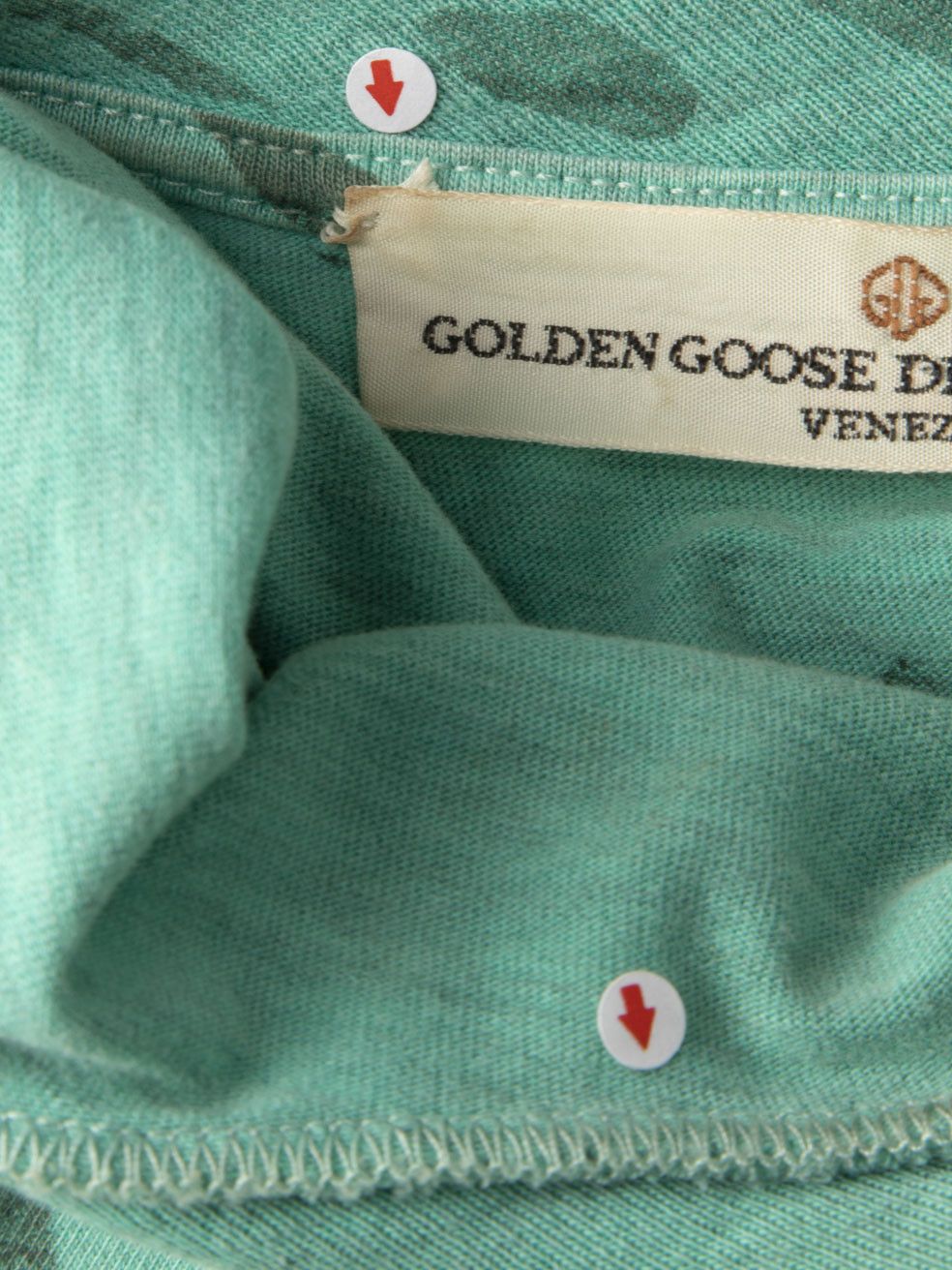 Golden Goose Green Leopard Print T-Shirt Size XS / US 0-2 / IT 36-38 - 6 Thumbnail