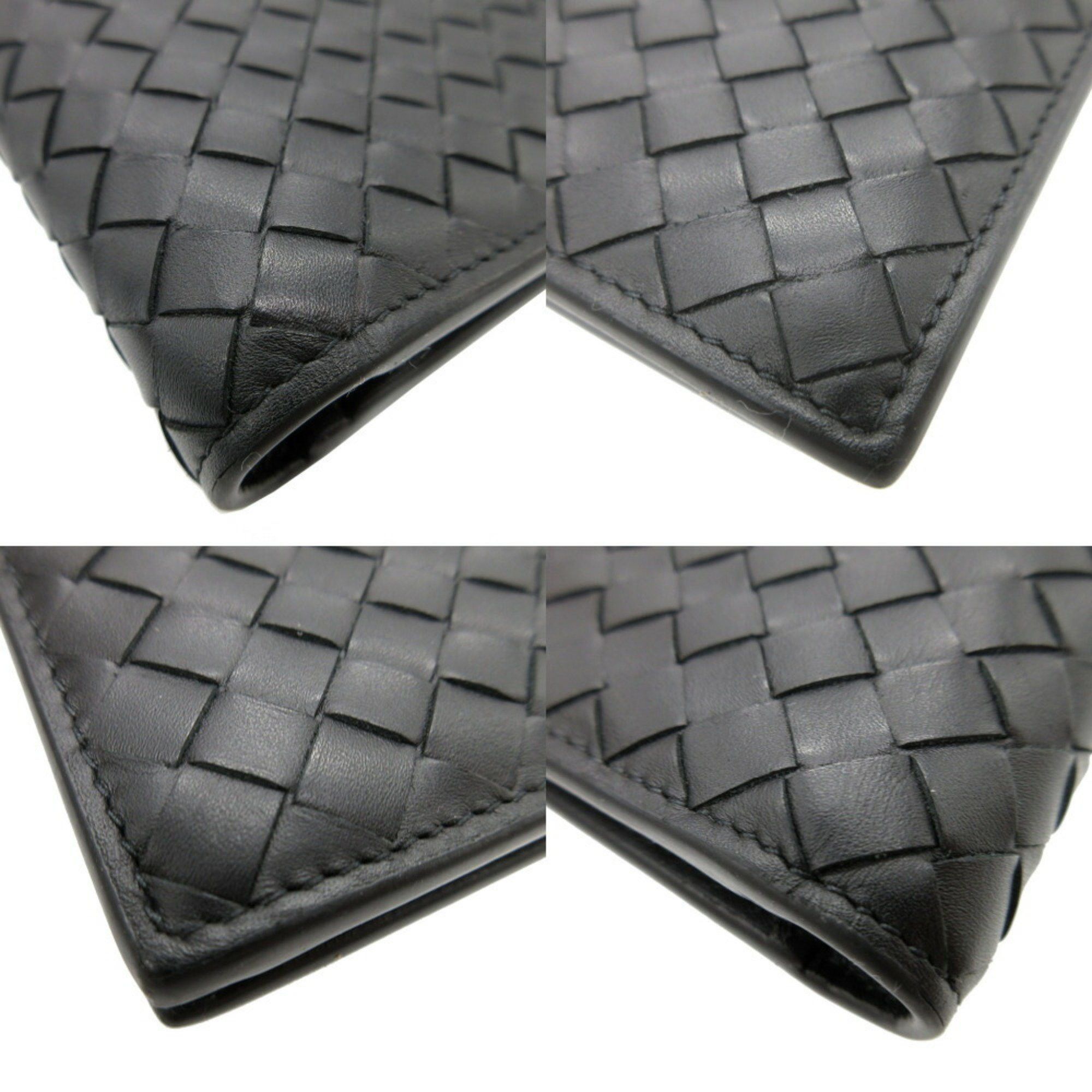 Bottega Veneta Bottega Veneta Intrecciato Leather Black Bi-fold Wallet 1602BOTTEGA VENETA Size ONE SIZE - 9 Thumbnail
