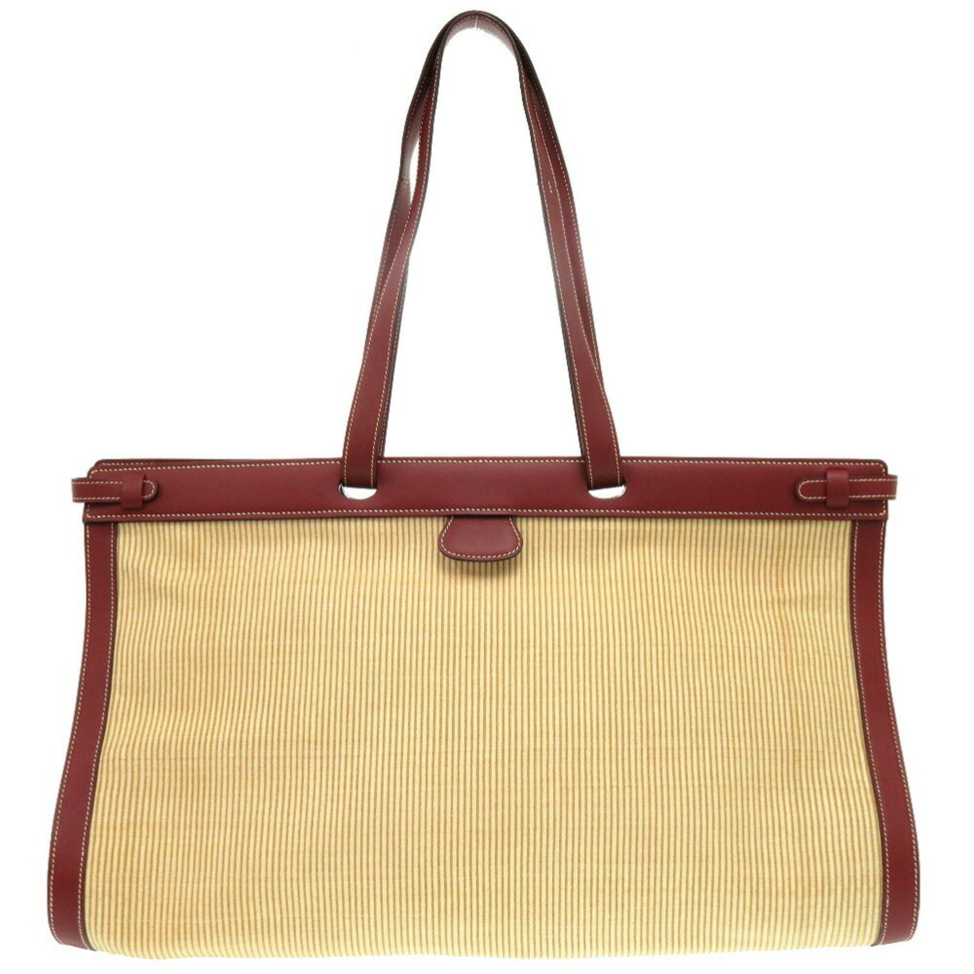 Hermes Hermes Museau Crinoline Vauchamonix Rouge H □D stamped tote bag 1013 HERMES Size ONE SIZE - 3 Thumbnail