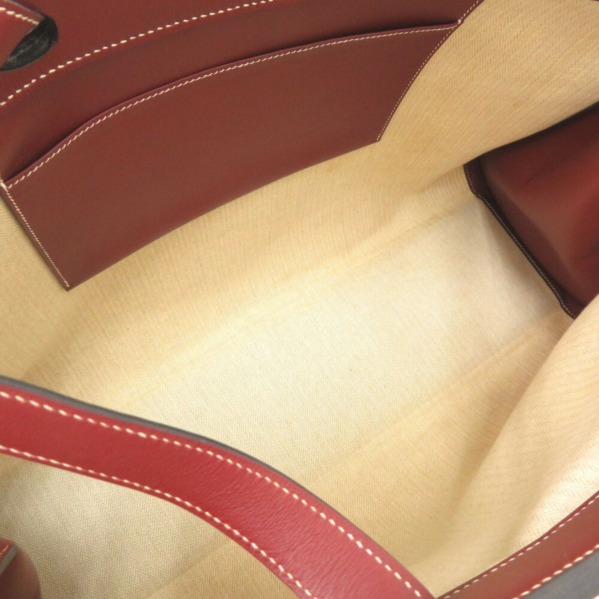 Hermes Hermes Museau Crinoline Vauchamonix Rouge H □D stamped tote bag 1013 HERMES Size ONE SIZE - 6 Thumbnail