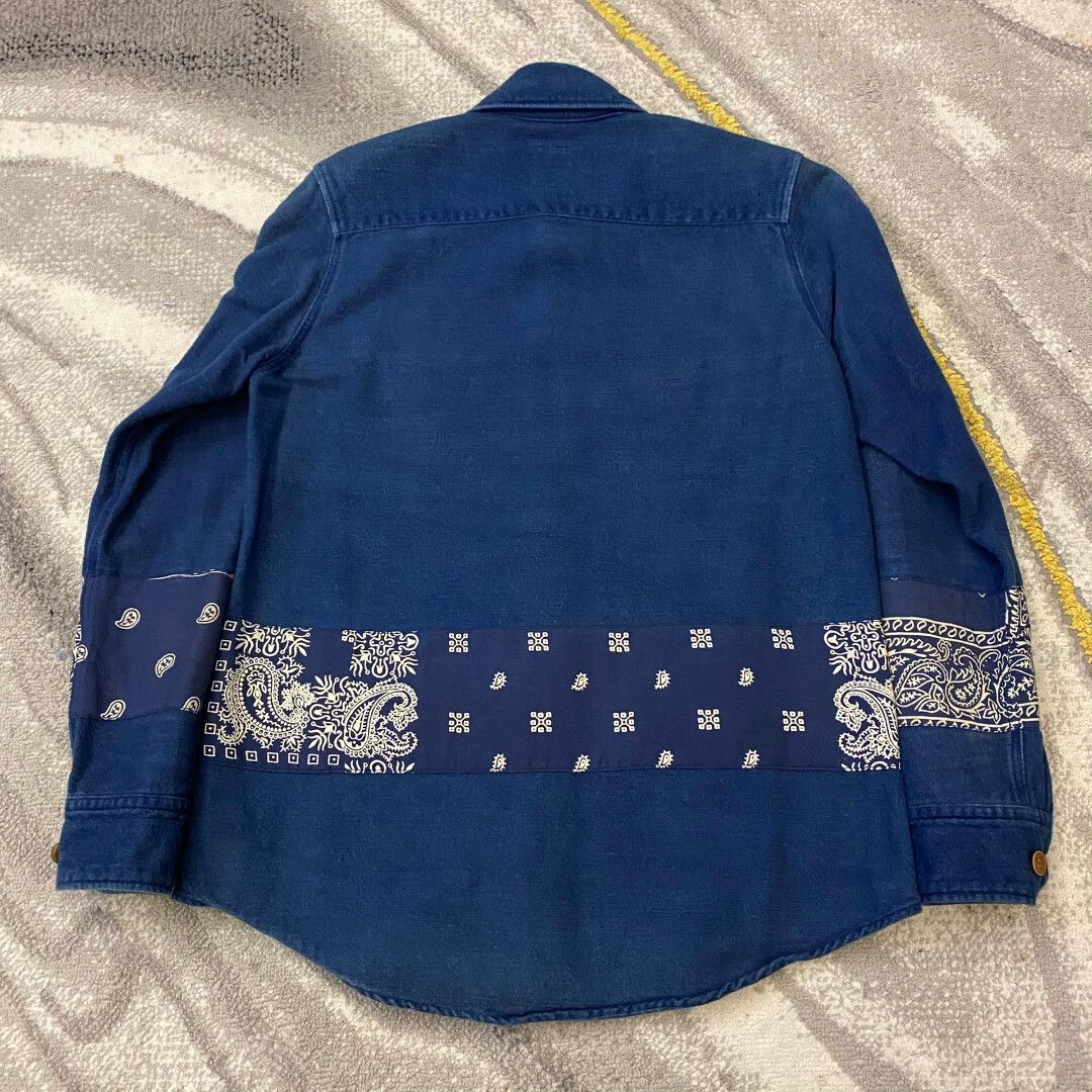 Visvim VISVIM 15AW ICT BLACK ELK BORDER FLANNEL Size US XS / EU 42 / 0 - 2 Thumbnail