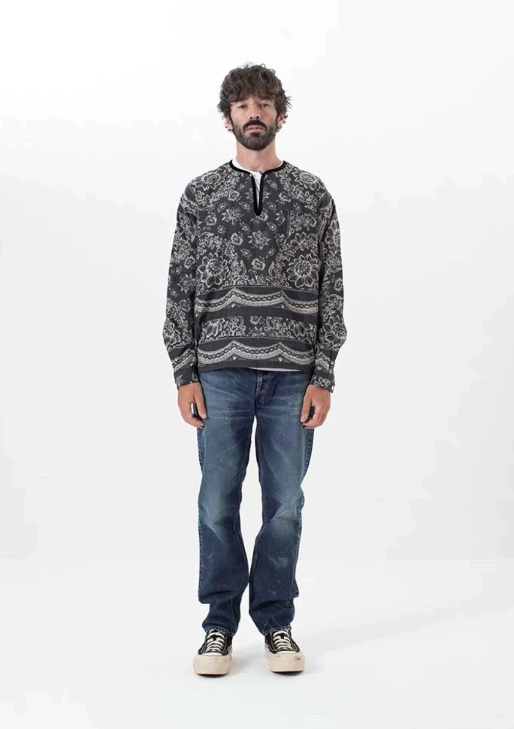 Visvim visvim tunic p.o. wildflower p.w. Floral pullover shirt Size US M / EU 48-50 / 2 - 7 Thumbnail