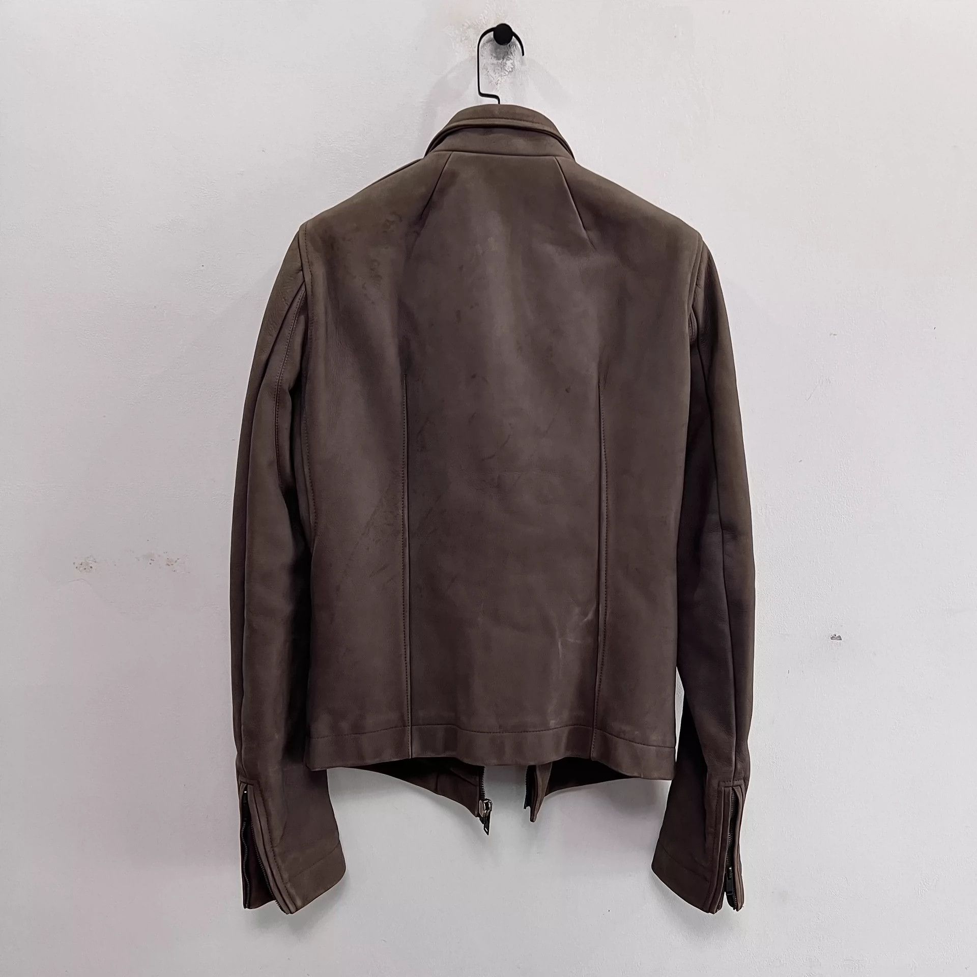 Rick Owens Rick Owens Main line cowhide material motorcycle leather coat Size US L / EU 52-54 / 3 - 2 Thumbnail