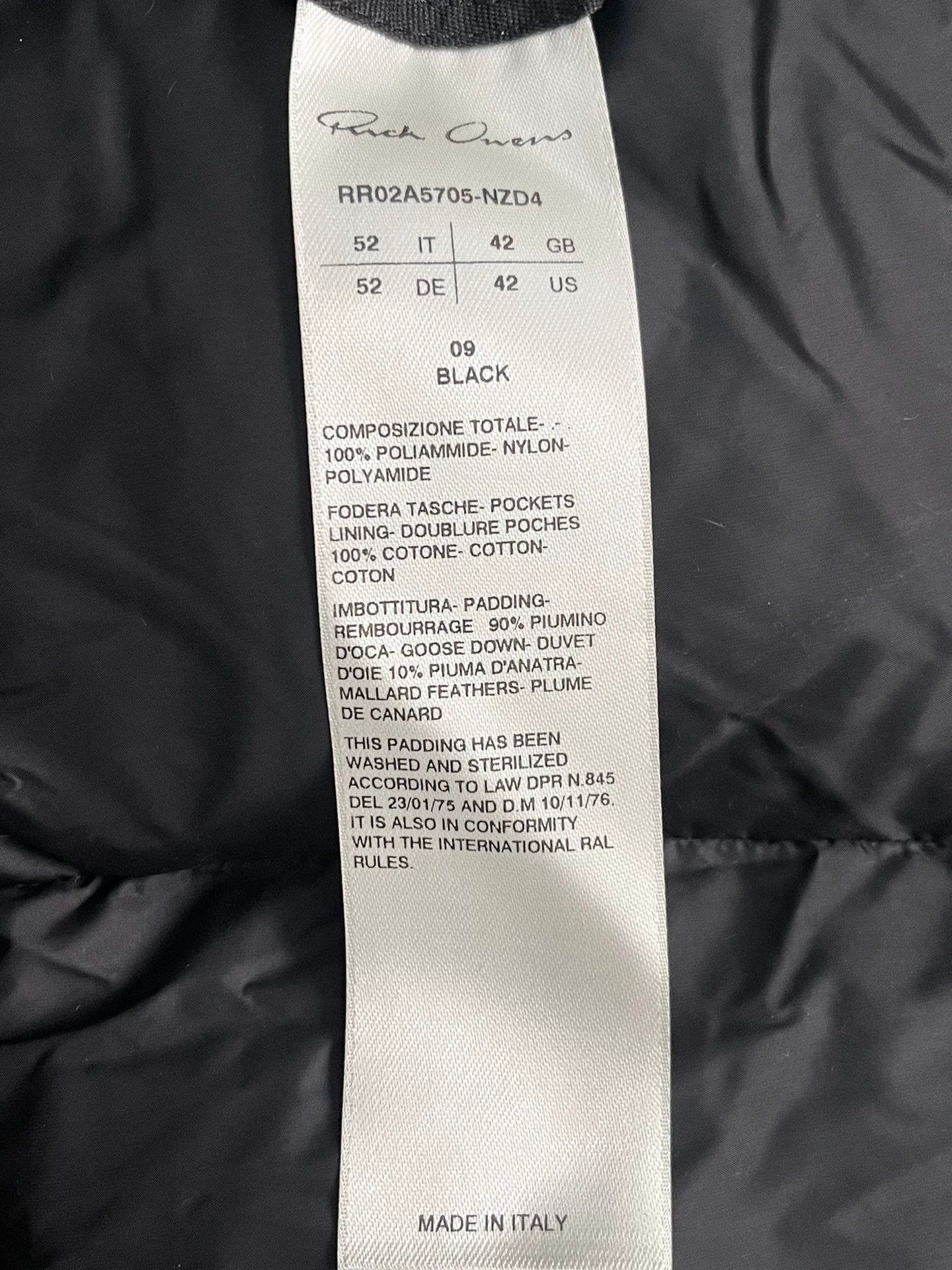 Rick Owens Rick Owens Profile down jacket Size US XL / EU 56 / 4 - 3 Thumbnail