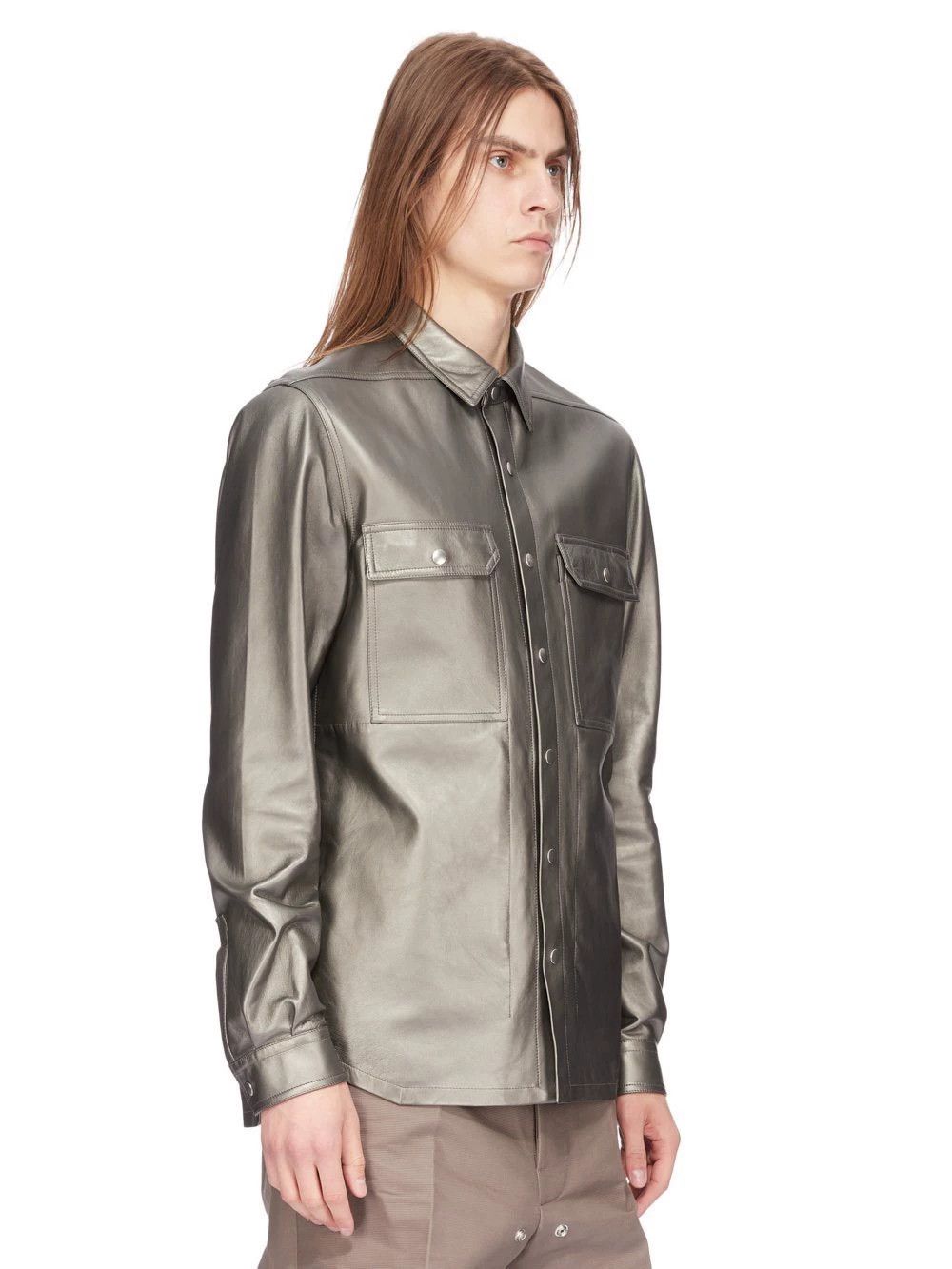 Rick Owens Rick Owens Sheepskin metallic coat Size US L / EU 52-54 / 3 - 4 Thumbnail