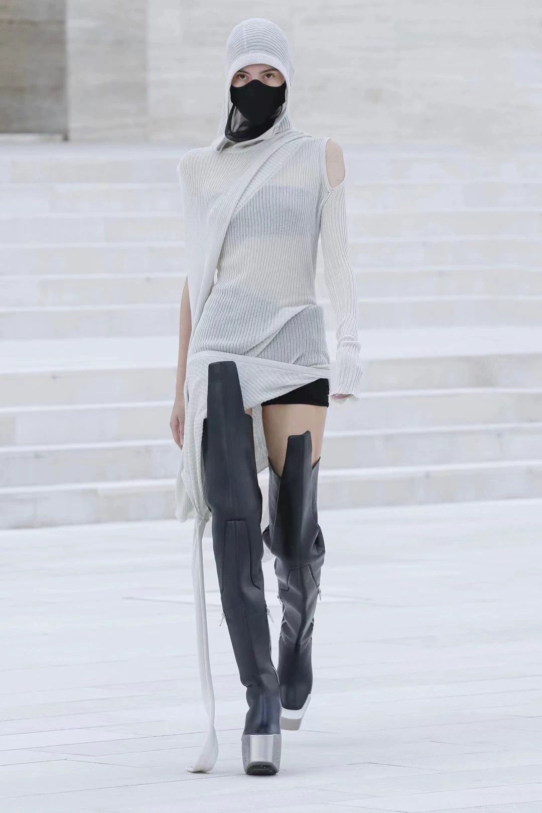 Rick Owens Rick Owens Fw21 banana Irregular Knitted Long Sleeve Size US M / EU 48-50 / 2 - 4 Thumbnail