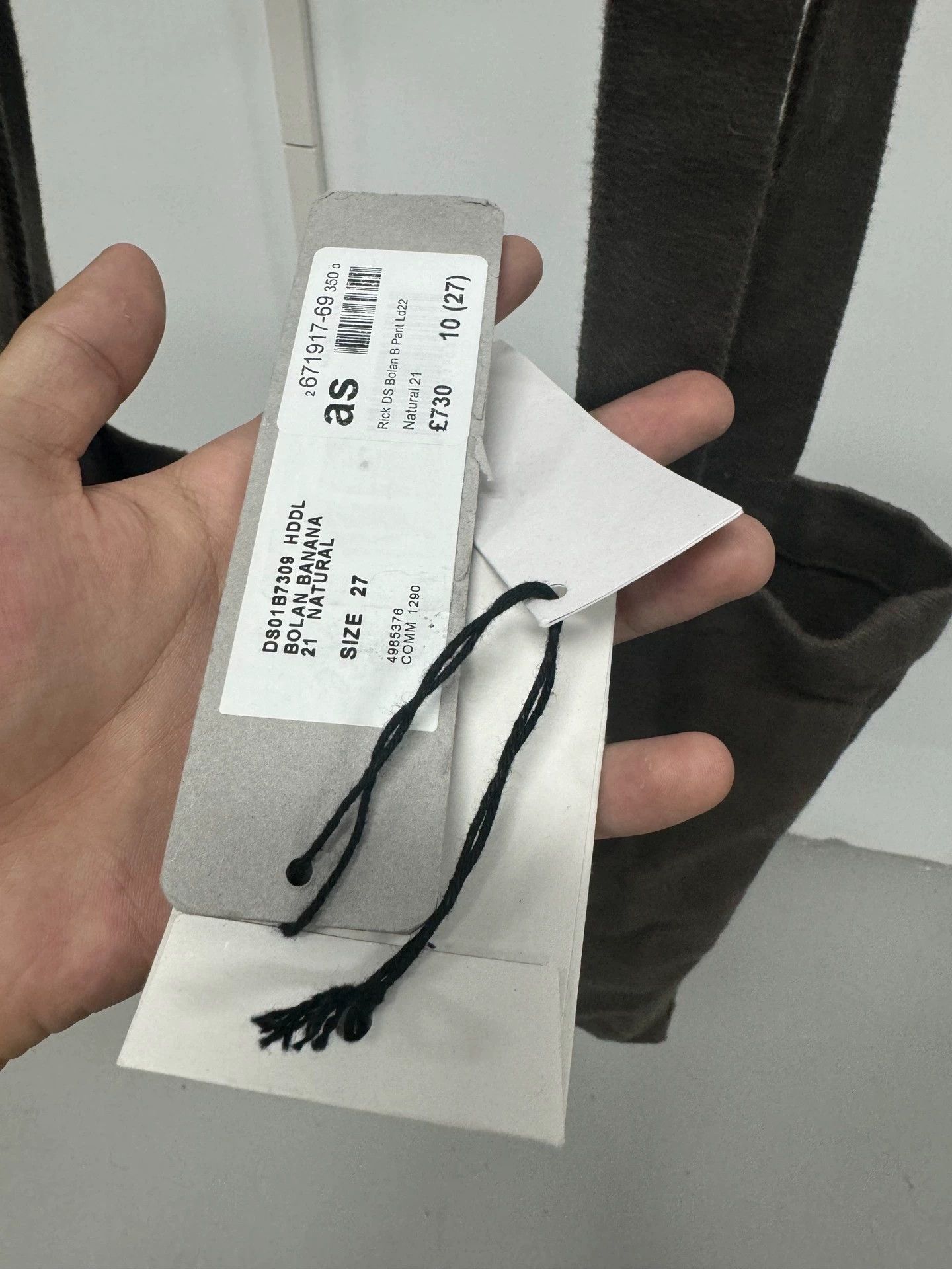 Rick Owens Rick Owens 22ss Drkshdw Banana pants Size US 27 - 9 Thumbnail