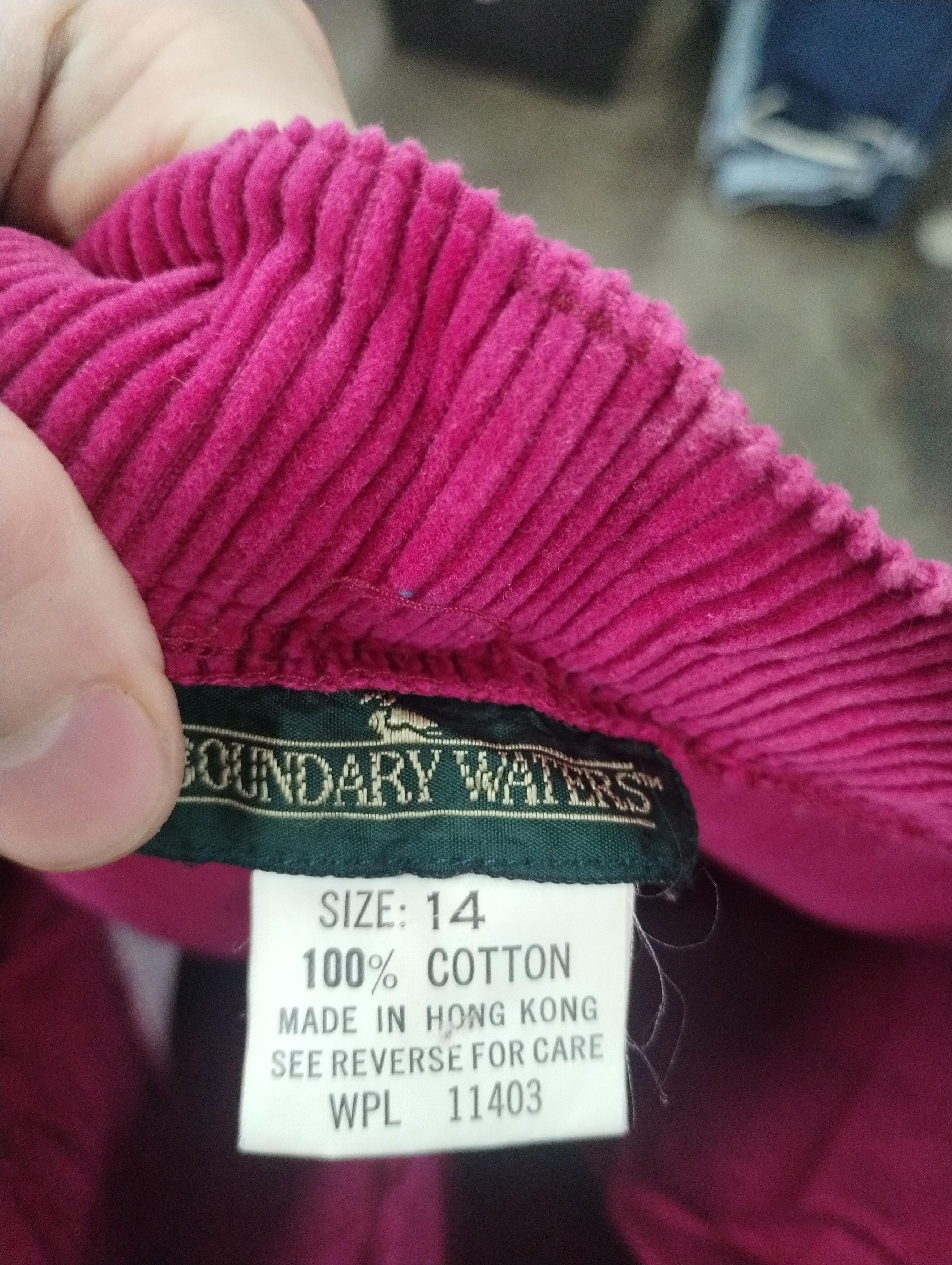 Vintage Vintage Boundary Waters Pink Corduroy Pants Size US 28 / EU 44 - 4 Thumbnail