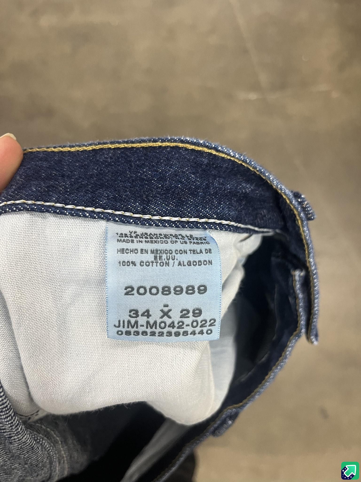 Jean × Lee × Vintage 1990's Lee Regular Fit Denim Size US 34 / EU 50 - 4 Thumbnail