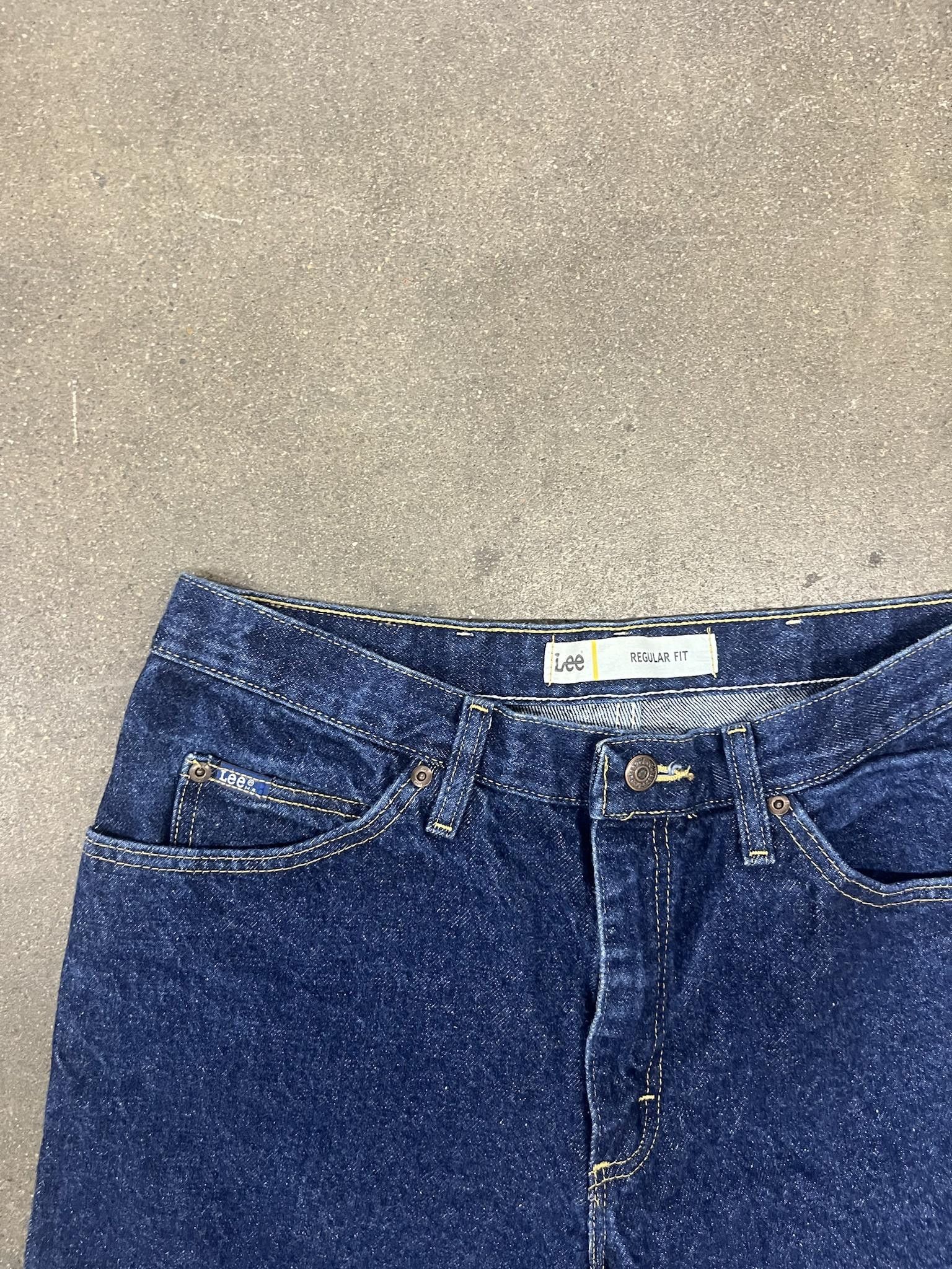 Jean × Lee × Vintage 1990's Lee Regular Fit Denim Size US 34 / EU 50 - 2 Thumbnail